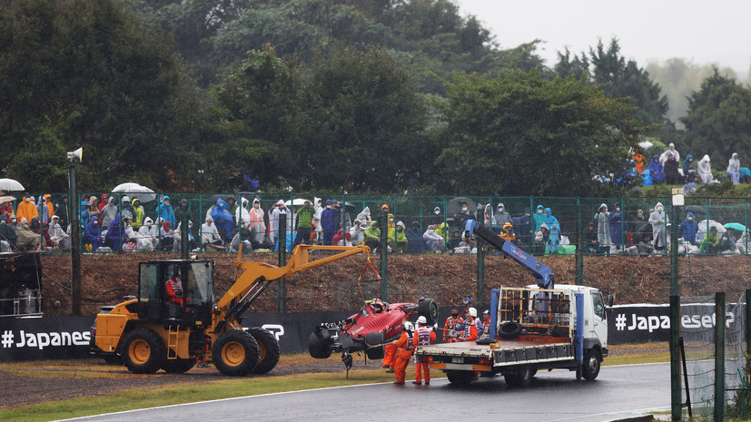 Пилоты «Формулы-1» раскритиковали выезд трактора на трассу Гран-при Японии