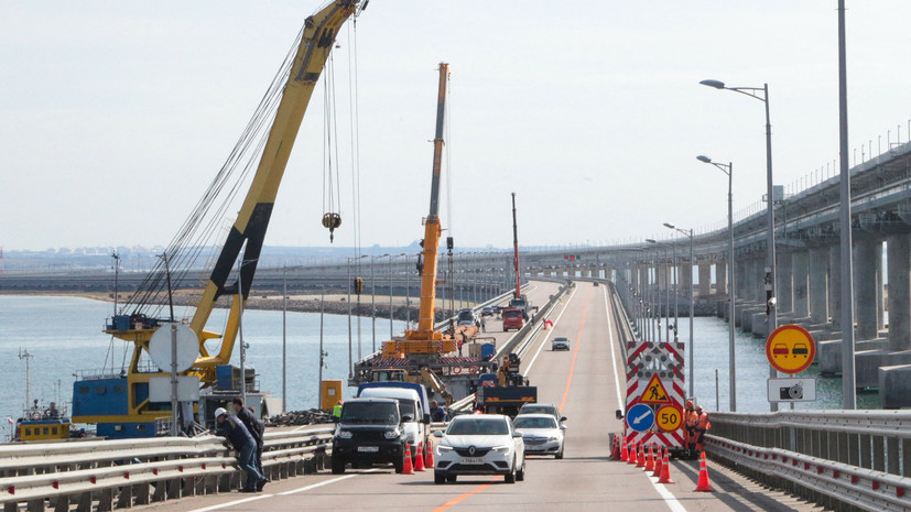 Хуснуллин заявил, что основные работы по Крымскому мосту закончат до конца года