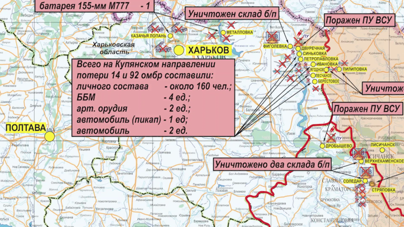 Карта боев в харьковской области