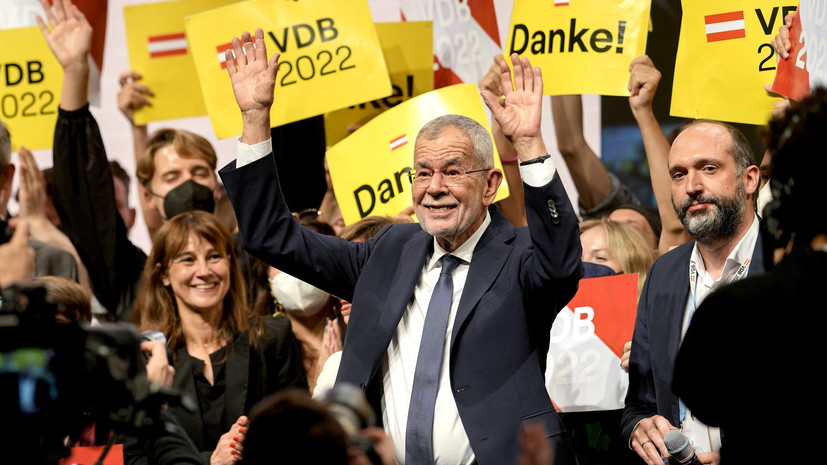 В МВД Австрии сообщили о победе Ван дер Беллена на президентских выборах