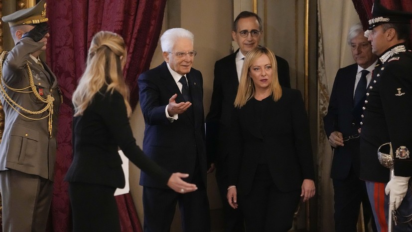 Новый премьер Италии Джорджа Мелони приведена к присяге