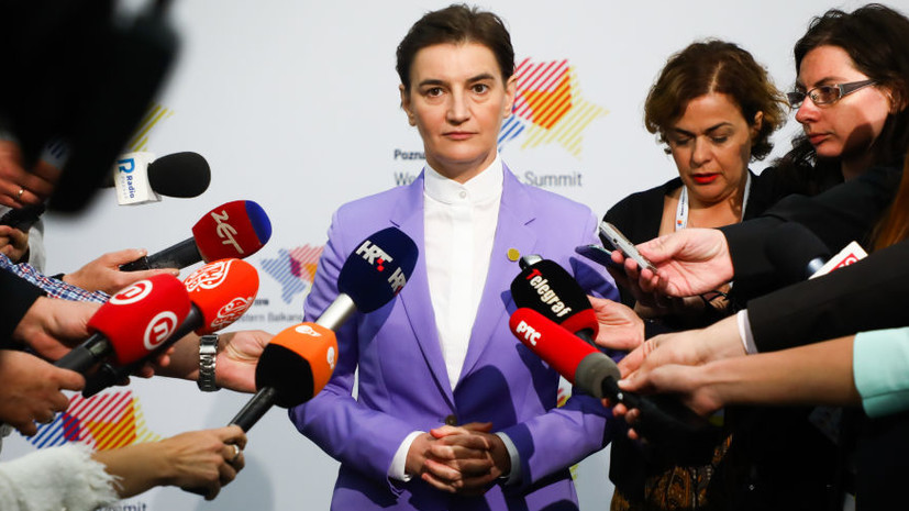 Парламент Сербии утвердил новое правительство республики во главе с Брнабич