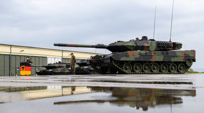 Танки Leopard 2 A7V немецкой армии