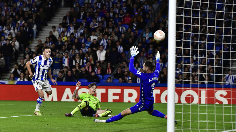 Гол Гарначо помог «Манчестер Юнайтед» обыграть «Реал Сосьедад» в матче Лиги Европы