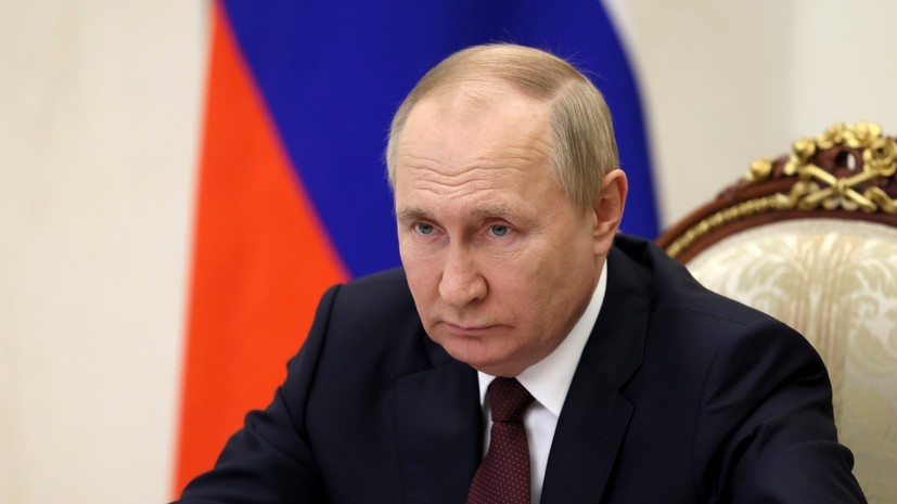 Путин заявил о необходимости вывоза мирных жителей из зоны боевых действий в Херсоне