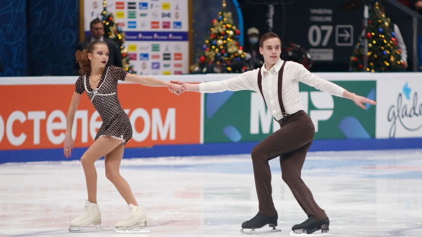 Чикмарёва и Янченков победили в короткой программе на этапе Гран-при России среди юниоров