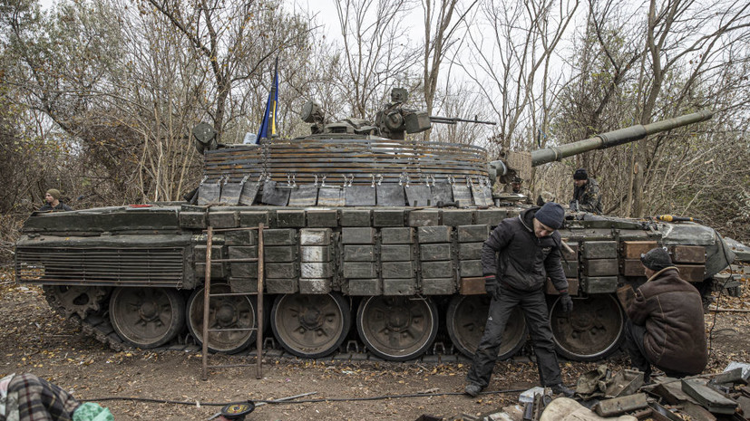 Бойцы «Вагнера» уничтожили украинский танк с иностранным экипажем под Артёмовском в ДНР