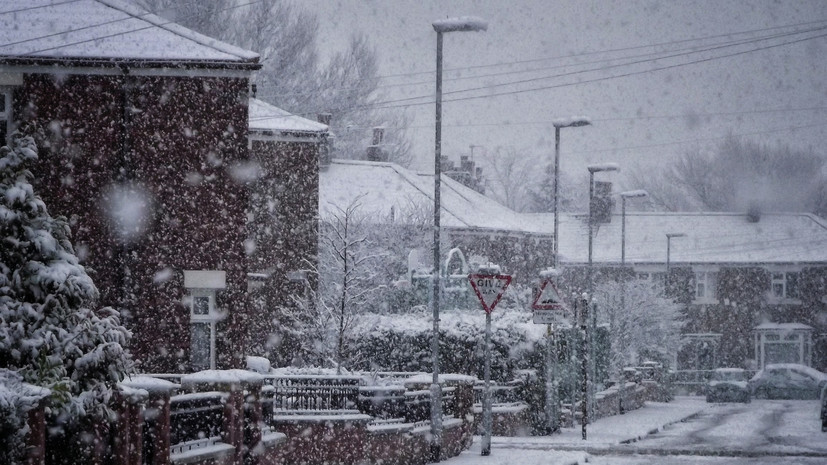 Daily Star: на Британию из России надвигается холодный фронт и рекордный снегопад