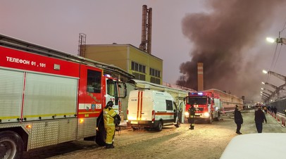 Трансляция из центра Москвы, где произошёл пожар в складском здании