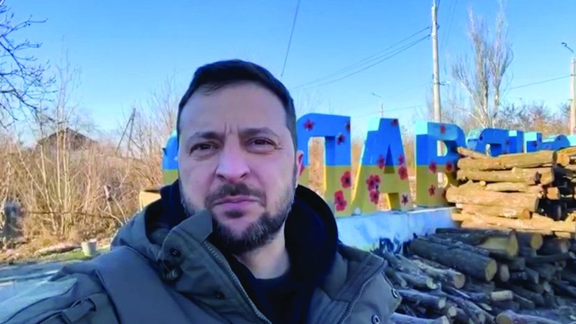 Зеленский сообщил, что прибыл на передовую в Донбассе