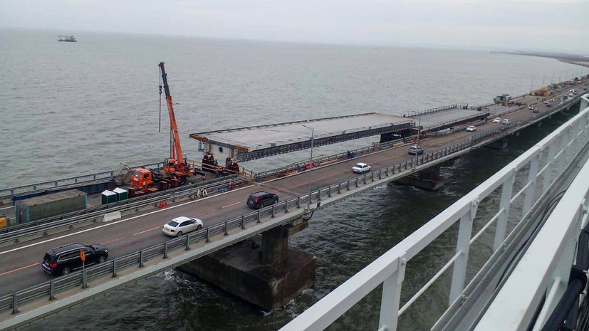 Минтранс: движение по Крымскому мосту ограничат 21 декабря из-за ремонтных работ