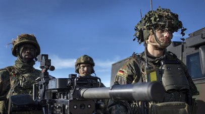 Немецкие военнослужащие на учениях в Литве