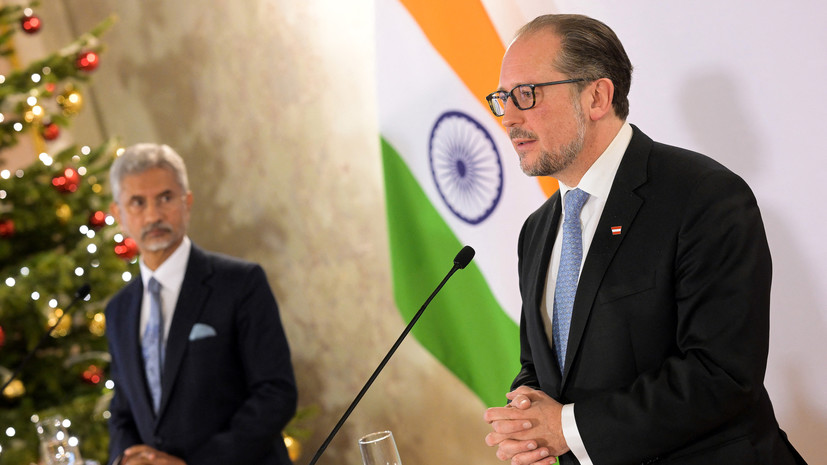 Австрия и Индия на уровне глав МИД призвали к мирным переговорам по Украине