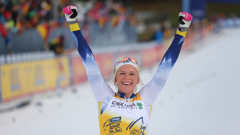 Шведская лыжница Карлссон впервые в карьере выиграла «Тур де Ски»