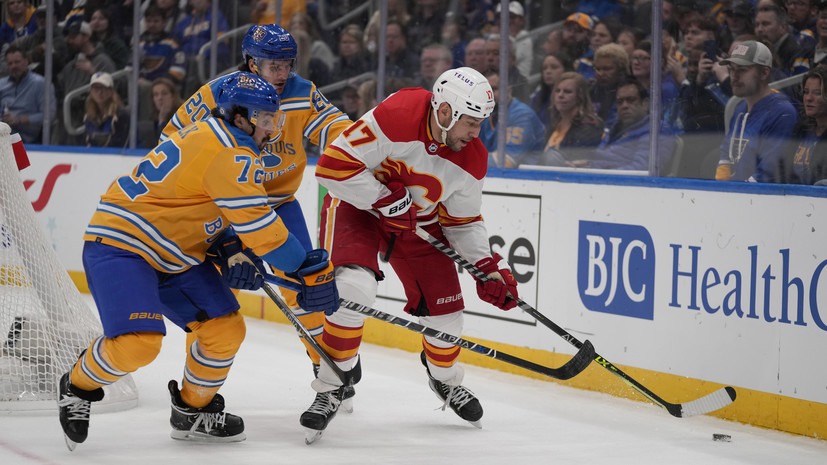 Два очка Бучневича и гол Александрова помогли «Сент-Луису» одолеть «Калгари» в НХЛ