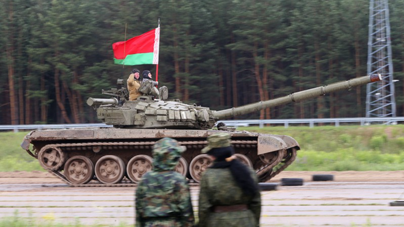 Подразделение мехбригады ВС Белоруссии совершает марш в рамках слаживания РГВ