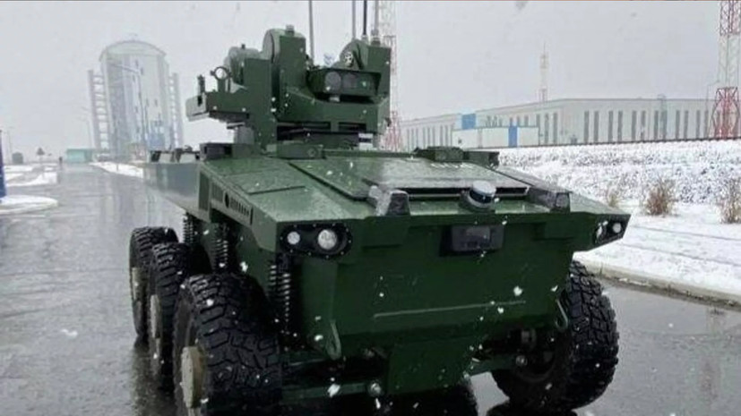 Рогозин сообщил, что в зоне спецоперации пройдёт испытания боевой робот «Маркер»