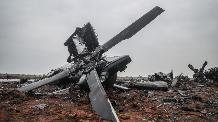 Вблизи детского сада в Броварах в Киевской области упал вертолёт