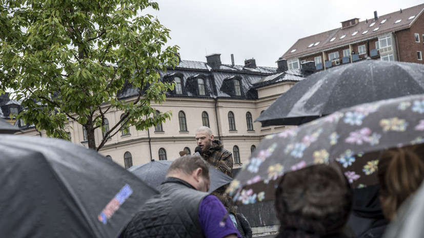 Expressen: в Стокгольме проходит демонстрация против присоединения Швеции к НАТО