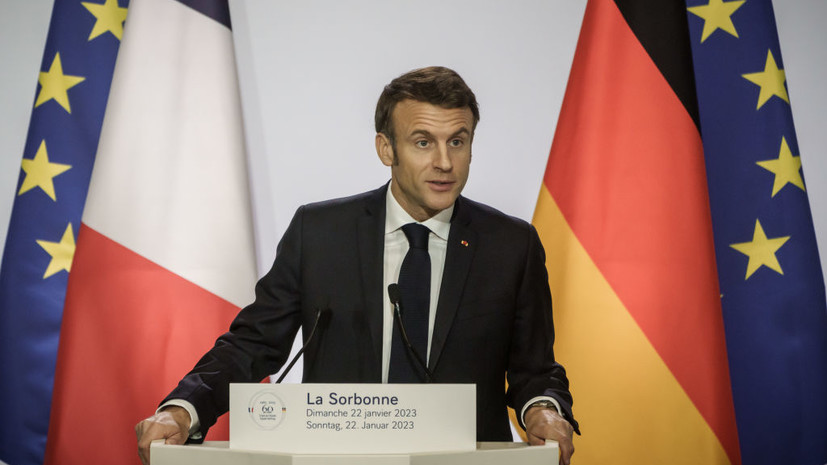 Макрон призвал Францию и Германию стать «пионерами возрождения» Европы