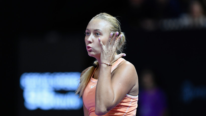 Потапова проиграла Заневской в 1/4 финала теннисного турнира в Лионе