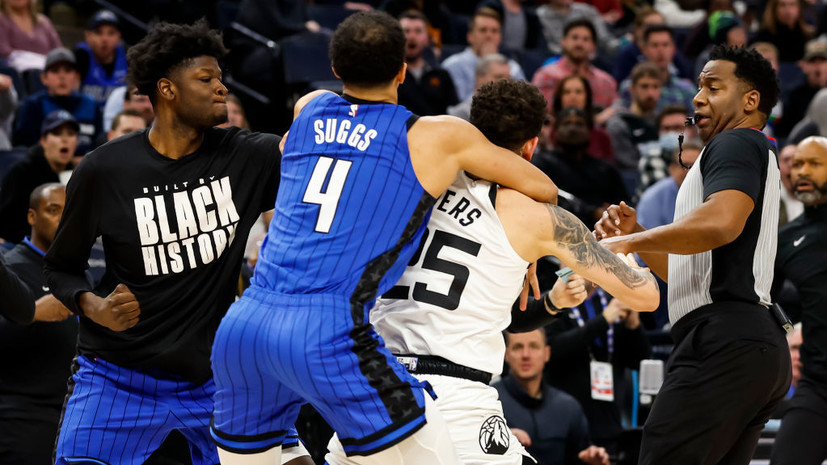 Баскетболисты НБА спровоцировали массовую драку