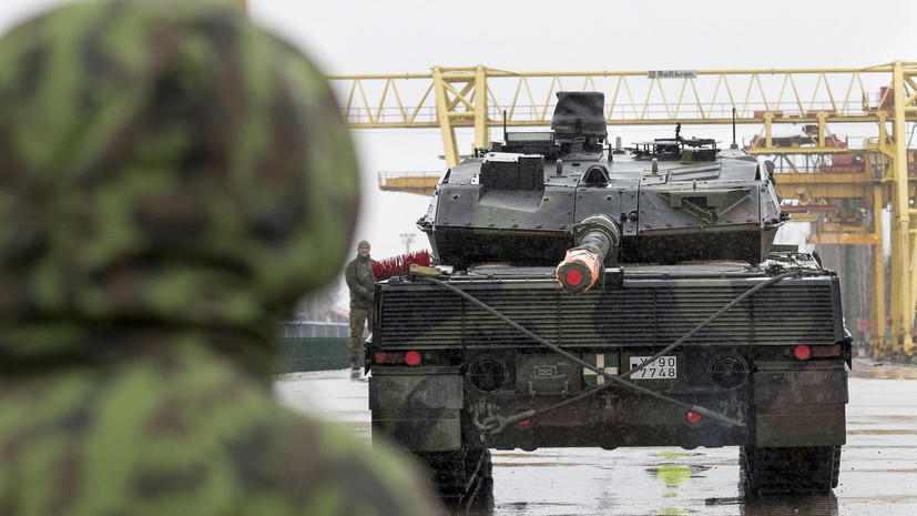 В Минобороны Канады сообщили о прибытии в Польшу танка Leopard 2 для поставки Киеву