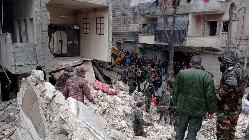 Шойгу поручил группировке России в Сирии помочь ликвидировать последствия землетрясения