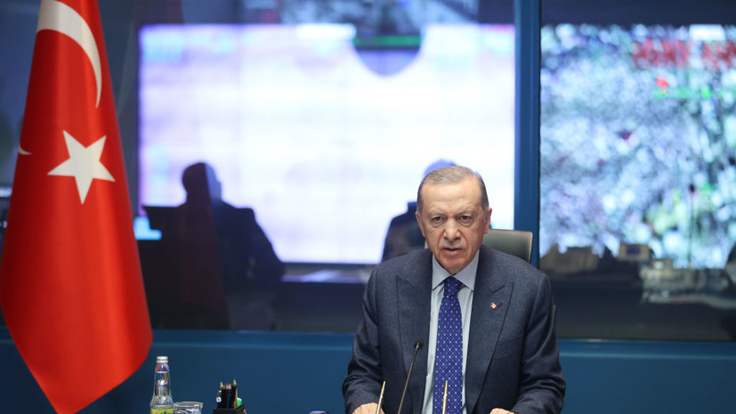 Эрдоган прилетел в Кахраманмараш, пострадавший от землетрясения