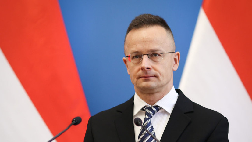 Глава МИД Венгрии выступил против призывов руководства ЕС к поставкам оружия ВСУ