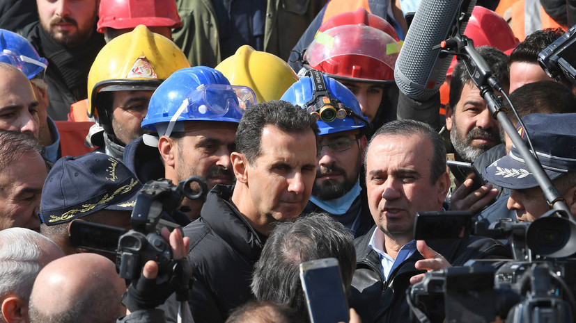 Асад заявил, что партнёры оказали сильную поддержку в смягчении последствий землетрясения