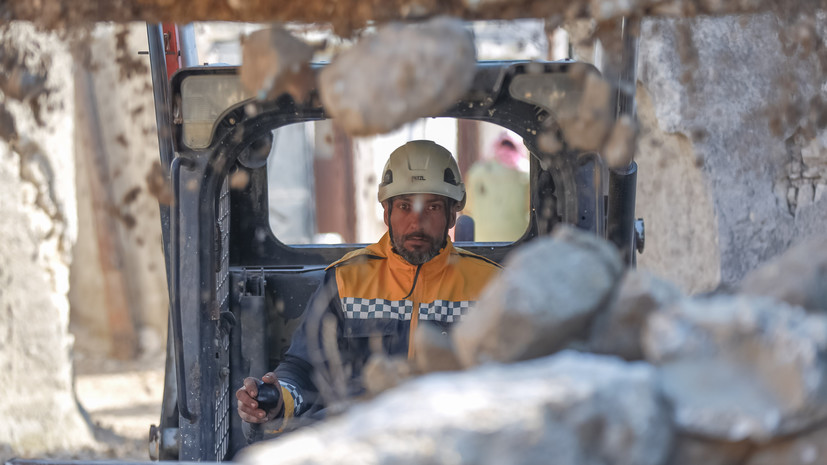 ЦПВС: завершена активная фаза спасательной операции после землетрясения в Сирии
