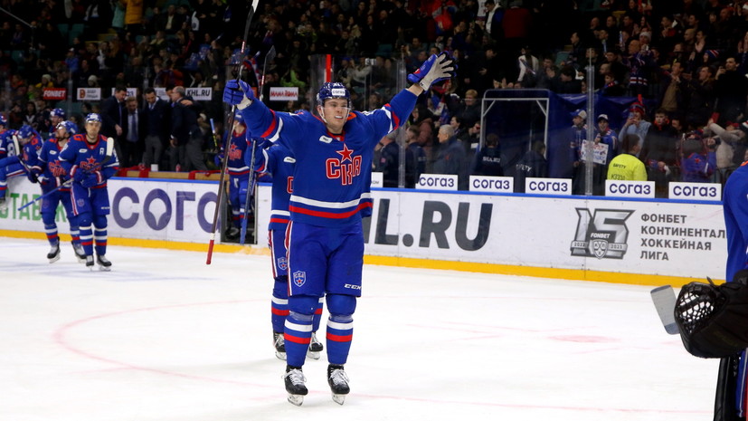 Гол Никишина принёс СКА победу над «Сибирью» в матче КХЛ