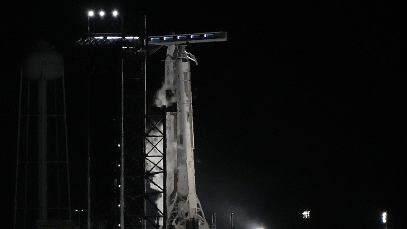Ракета Falcon 9 с кораблём Crew Dragon стартовала к МКС с космодрома в США