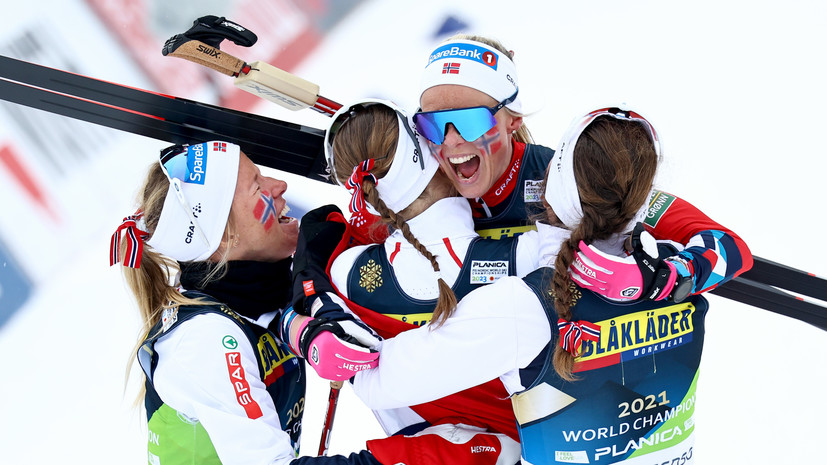 Сборная Норвегии одержала победу в женской эстафете на ЧМ-2023