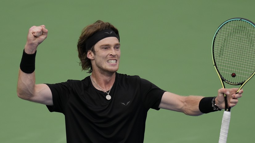 Рублёв эмоционально отреагировал на выход в финал турнира в Дубае