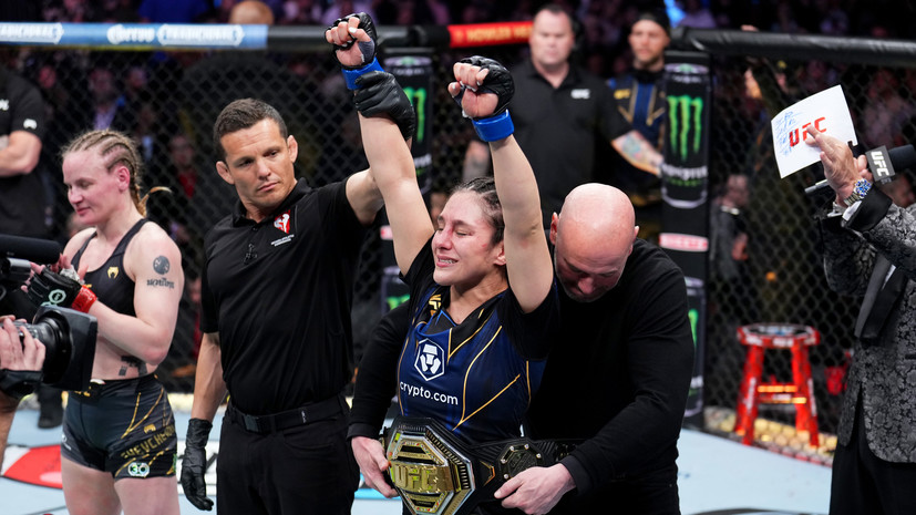 Грассо удушающим победила Шевченко и завоевала титул UFC в наилегчайшем весе