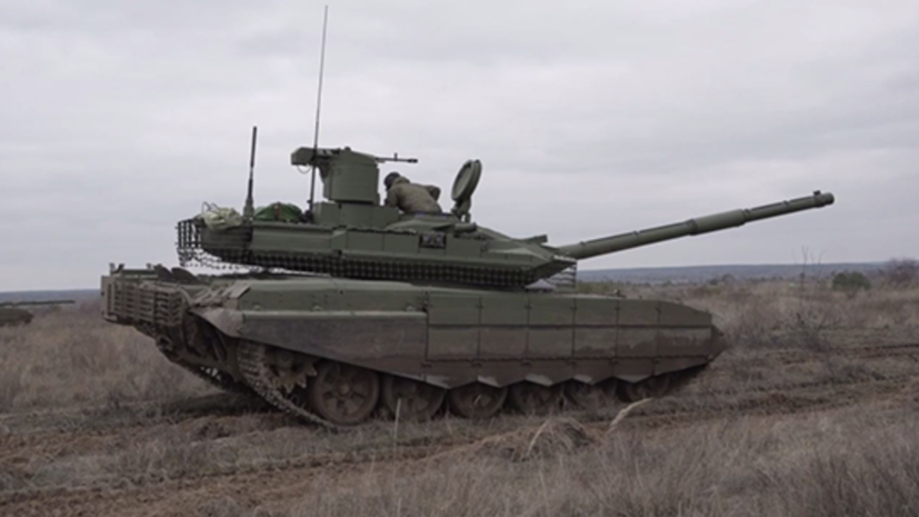 Минобороны показало уничтожение позиций ВСУ российскими танками Т-90М
