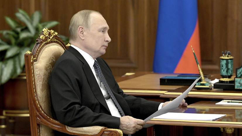 Путин провёл встречу с врио губернатора Запорожской области Балицким