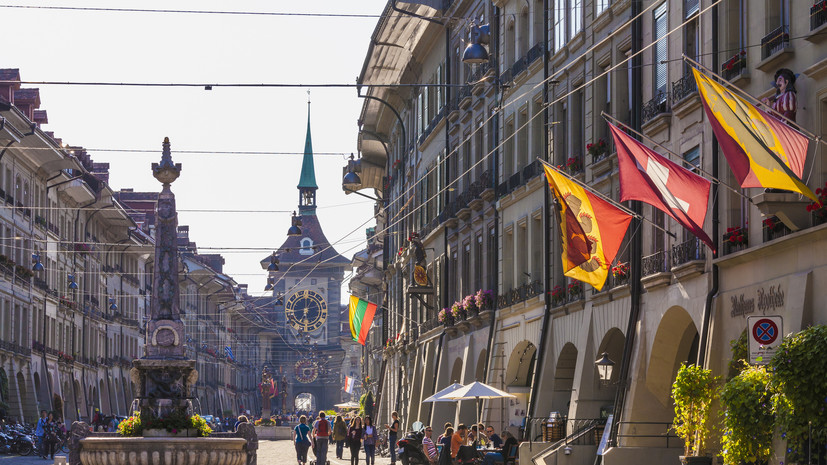 В Берне прошла акция за сохранение Швейцарией нейтралитета в отношении украинского кризиса