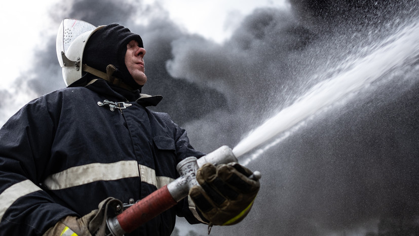 Причиной пожара на территории ростовского погрануправления ФСБ стало замыкание проводки