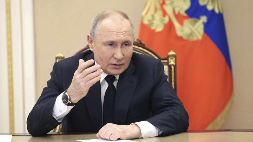 Путин убеждён, что западные страны пересекают красные линии поставками оружия Украине