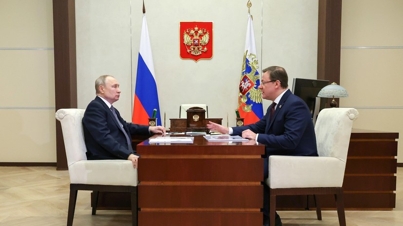 Азаров сообщил Путину о намерении баллотироваться на пост главы Самарской области