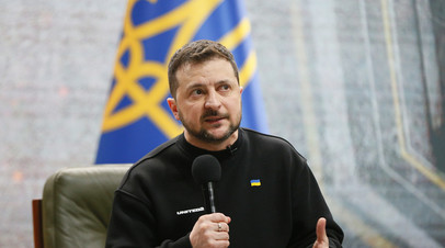 Архивное фото. Владимир Зеленский во время пресс-конференции в Киеве