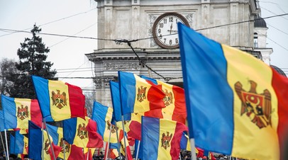 В Кишинёве манифестанты вышли на антиправительственную демонстрацию