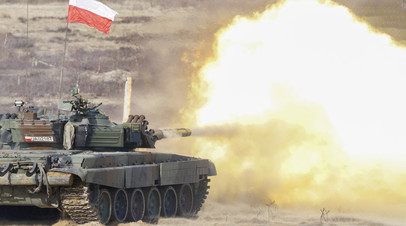 Польский танк на учениях НАТО