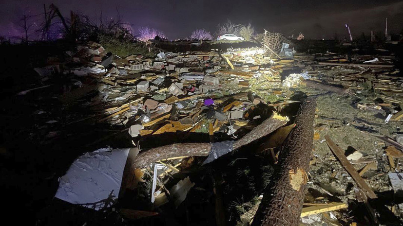 Число жертв торнадо в нескольких штатах США достигло 26