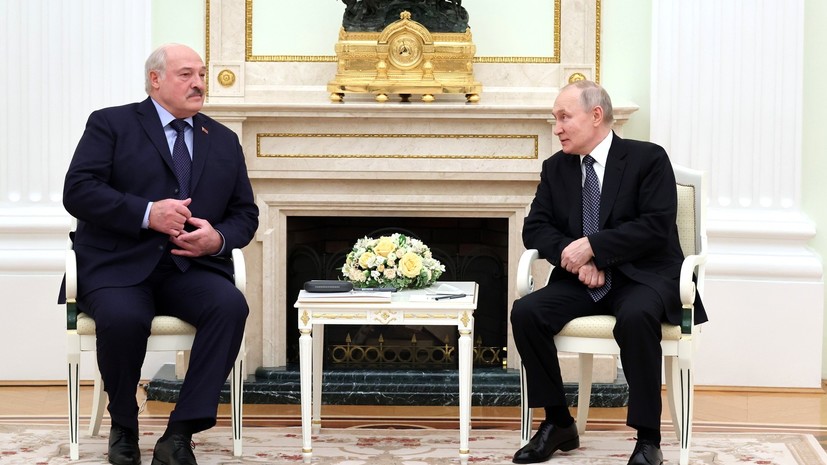 Путин на встрече с Лукашенко рассказал, что слушал послание президента Белоруссии к народу