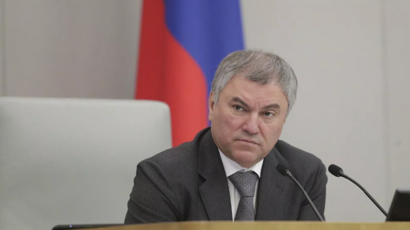 Володин предложил запретить осуждающим Россию получать доходы из российских источников