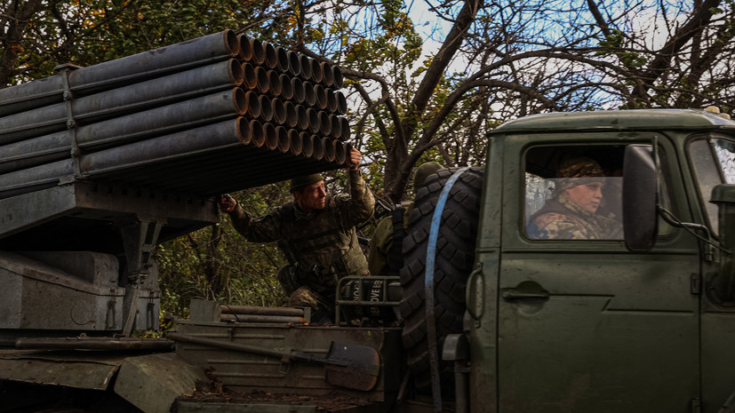 Российские артиллеристы ночью под Херсоном уничтожили украинскую установку РСЗО «Град»